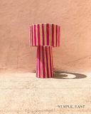 Stripes Raffia Table Lamp