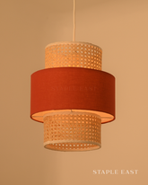 Cafe Rustic Orange Ceiling Lamp