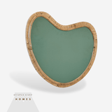 Amoeba Organic Shape Rattan Handcrafted Mirror - Staple East