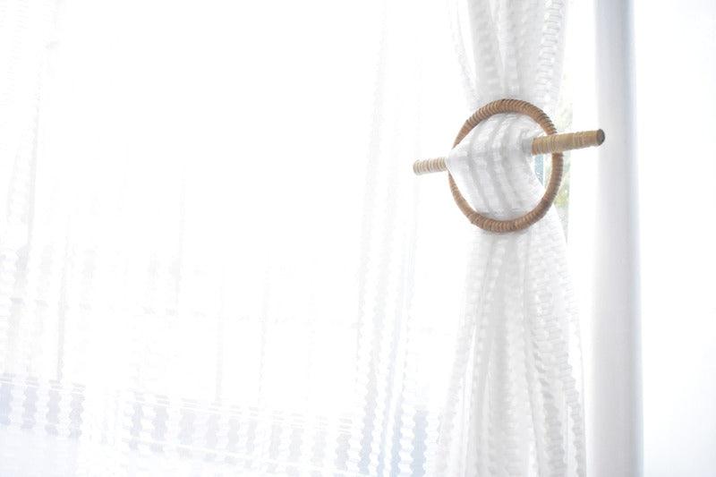 Rattan & Cane Curtain Tie-backs - Staple East