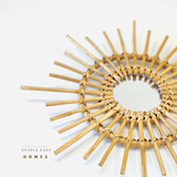 Sunburst XS Rattan Mirror - Staple East