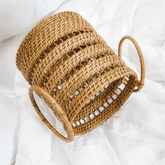 Rattan basket and rattan planter rattan storage rattan decor