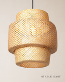Hobo Ceiling Lamp | Bohemian Rustic Pendant Light | Rattan Hanging Lamp for Living Room