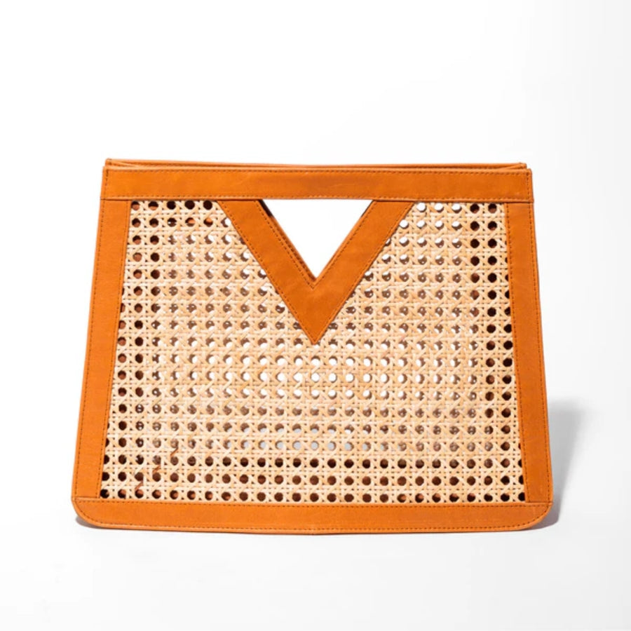 Trapezium Rattan Beach Tote