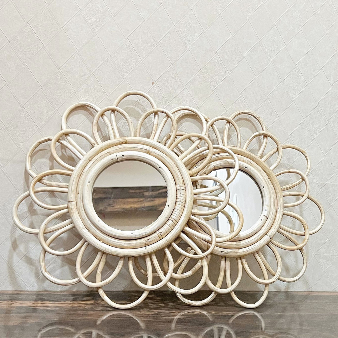 Daisy Rattan Mirror