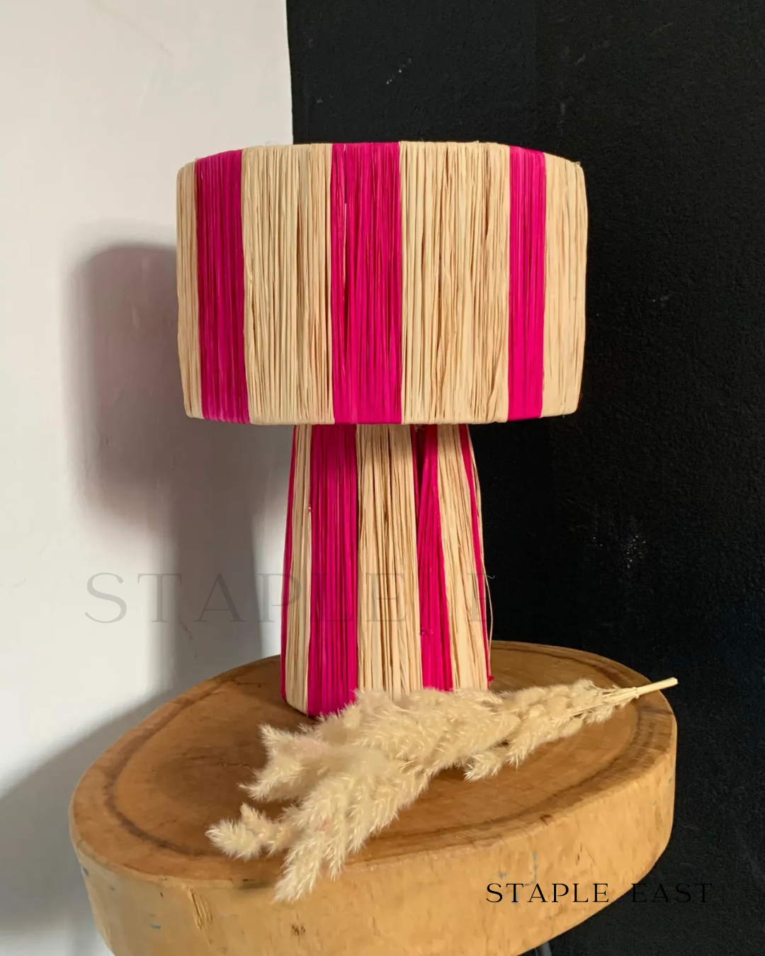 Shawty Raffia Table Lamp