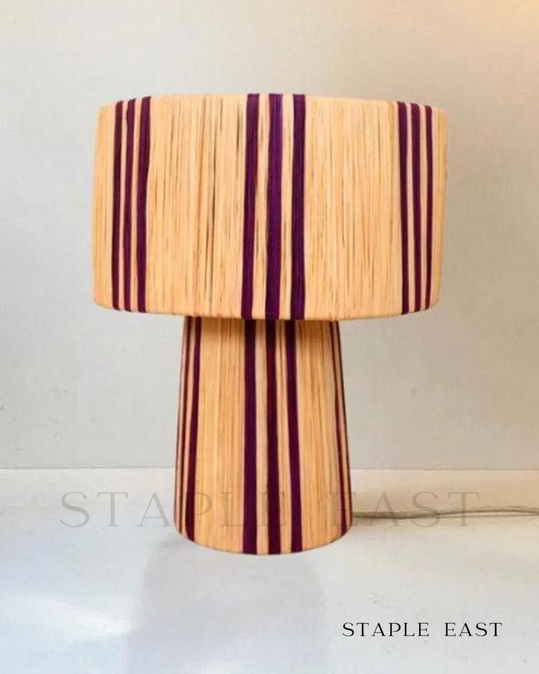 Shawty Raffia Table Lamp