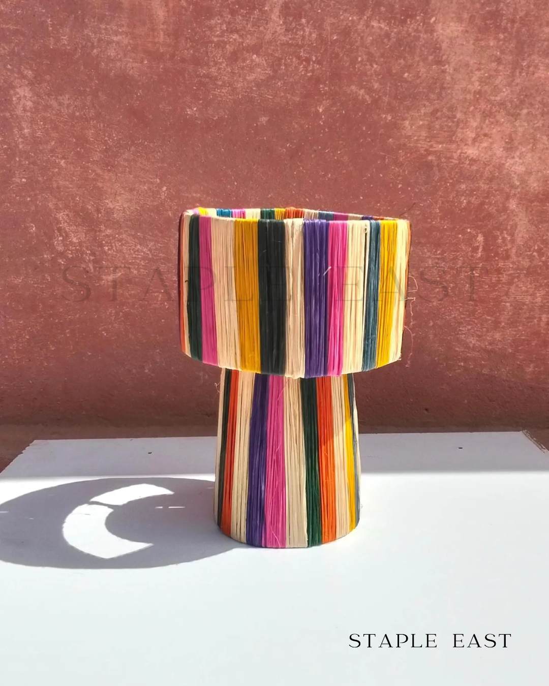 Shawty Raffia Table Lamp