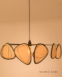 Prism Ceiling Lamp | Optical Light Effects Pendantt | Rattan Hanging lamp for Living Room