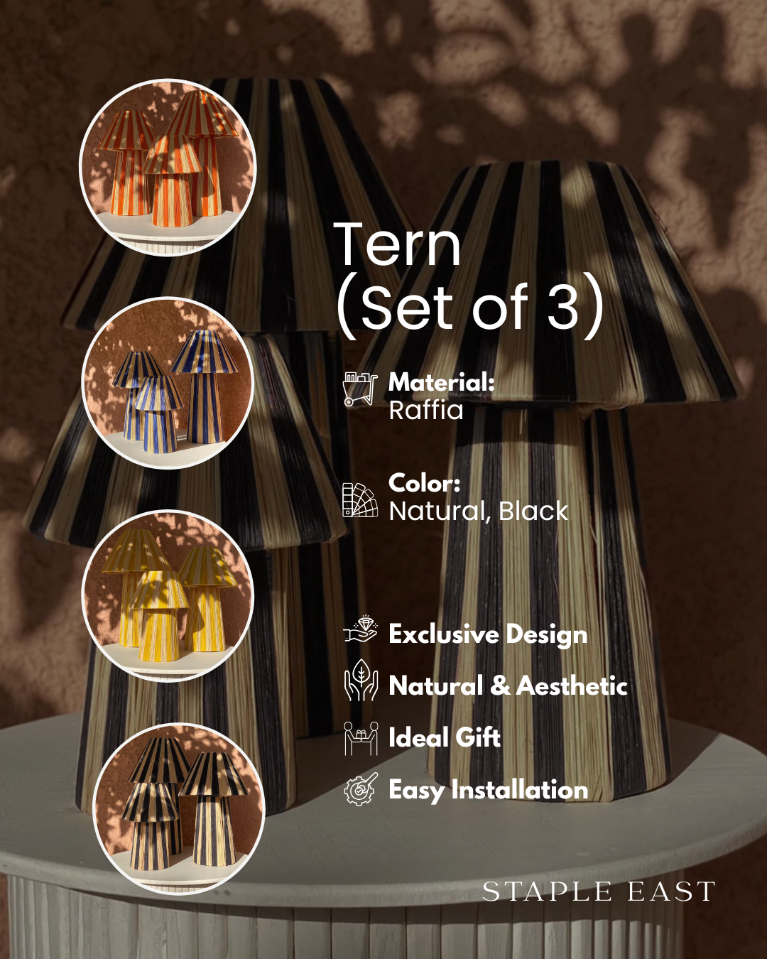 Tern Raffia Table Lamp