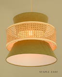 Cafe Olive Ceiling Lamp | Mediterranean Countryside Pendantt | Rattan Hanging lamp for Living Room