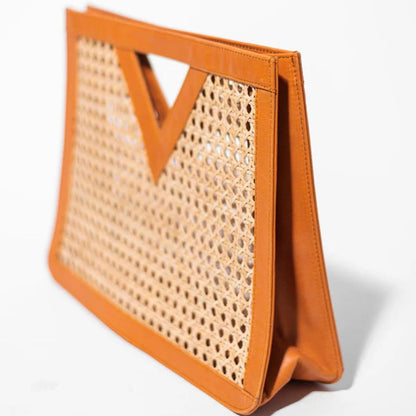 Trapezium Rattan Beach Tote