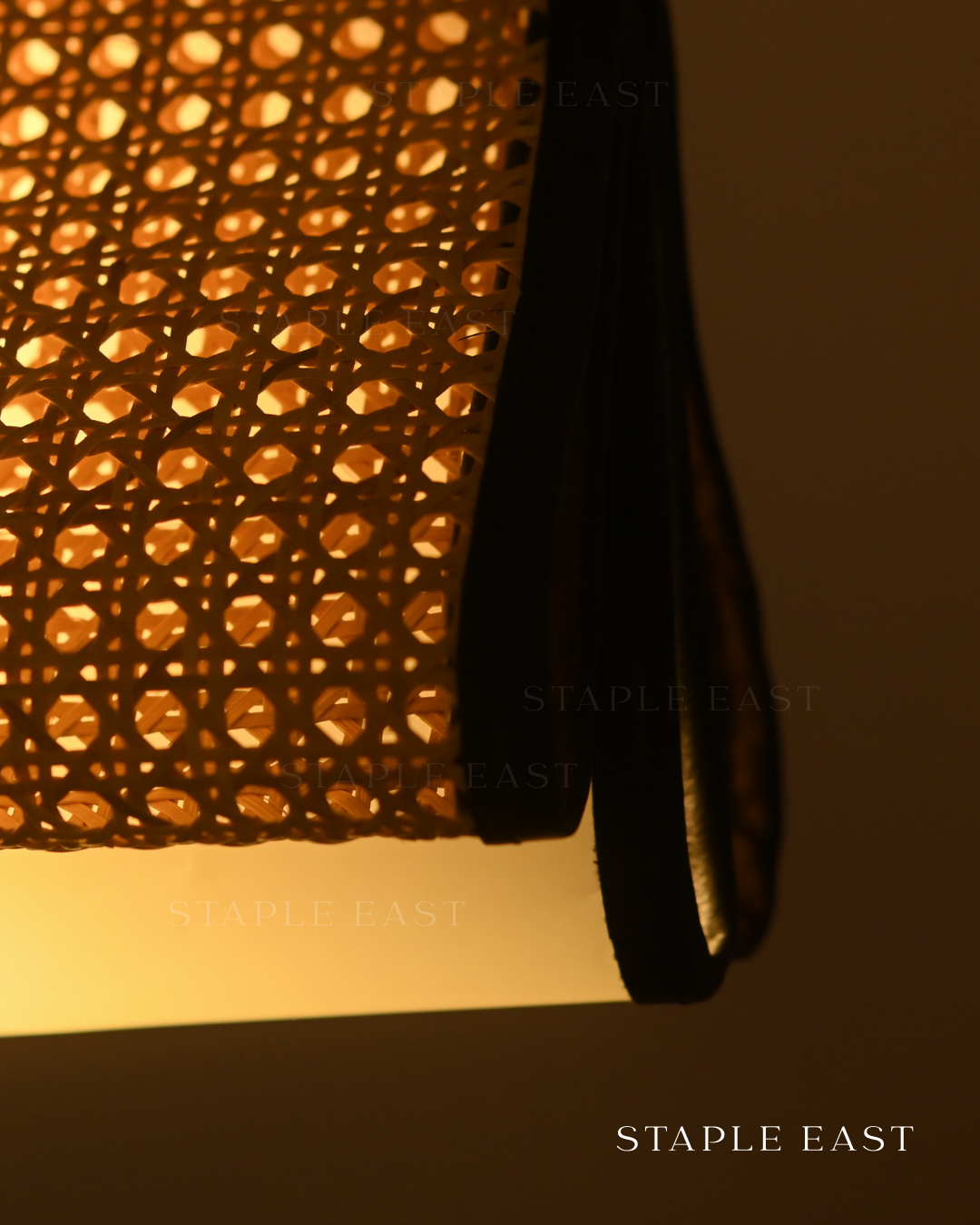 Archive Brown Ceiling Lamp | Vintage Rustic Pendant Lightt | Rattan Hanging lamp for Living Room