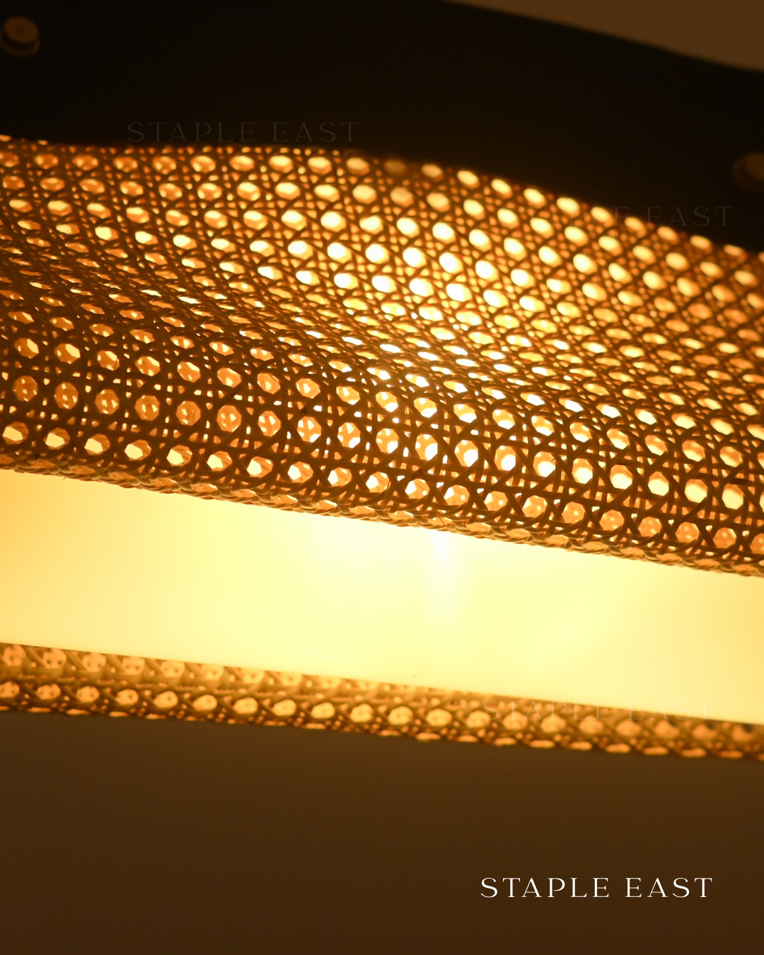 Archive Brown Ceiling Lamp | Vintage Rustic Pendant Lightt | Rattan Hanging lamp for Living Room