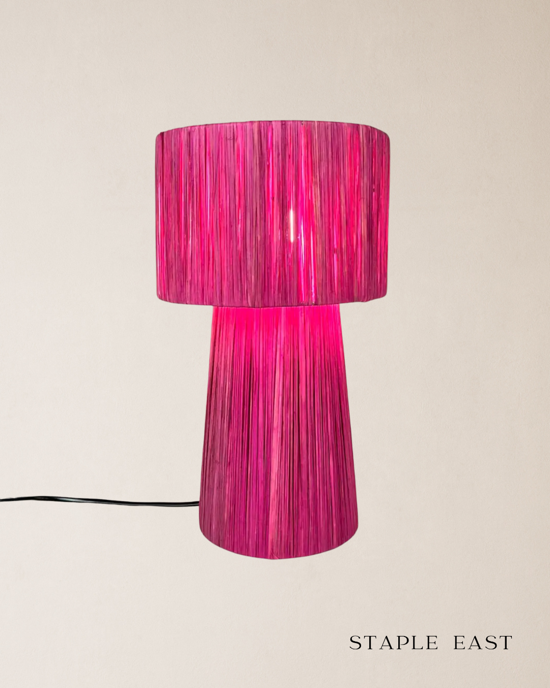 Solids Raffia Table Lamp
