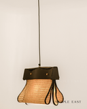 Archive Black Ceiling Lamp | Modern Contemporary Pendant Lightt | Rattan Hanging lamp for Living Room