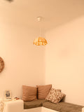 Cannes Natural Rattan Ceiling Lamp | Handwoven Pendant Light | Rattan Hanging lamp for Living Room