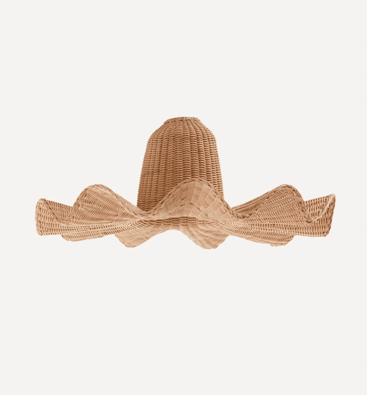 Frilly Rattan Lampshade - Staple East