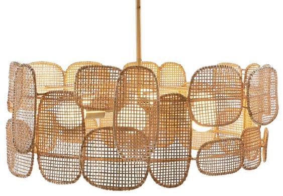 Patterned Rattan Lampshade - Staple East