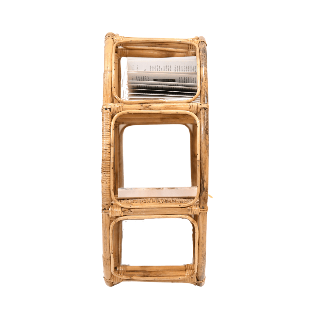 Rattan Compartment Wall mount Shelf - Staple East