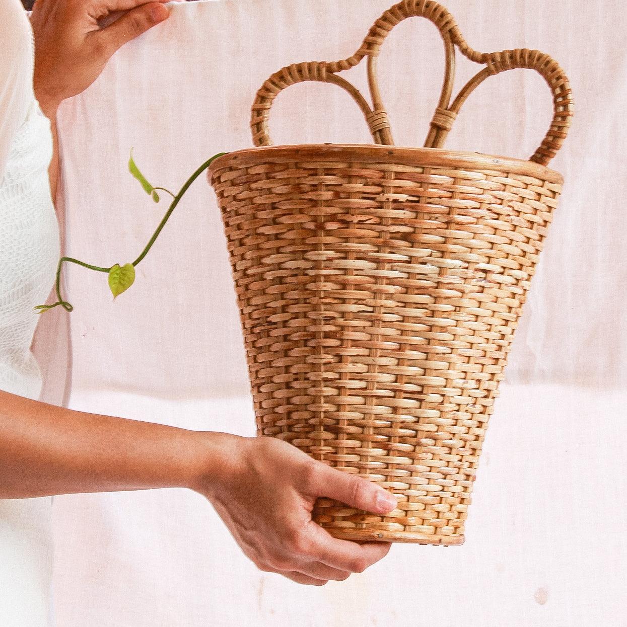 Rattan Petal Wall Planter - Staple East