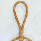 Rattan wall hooks for boho wall decor