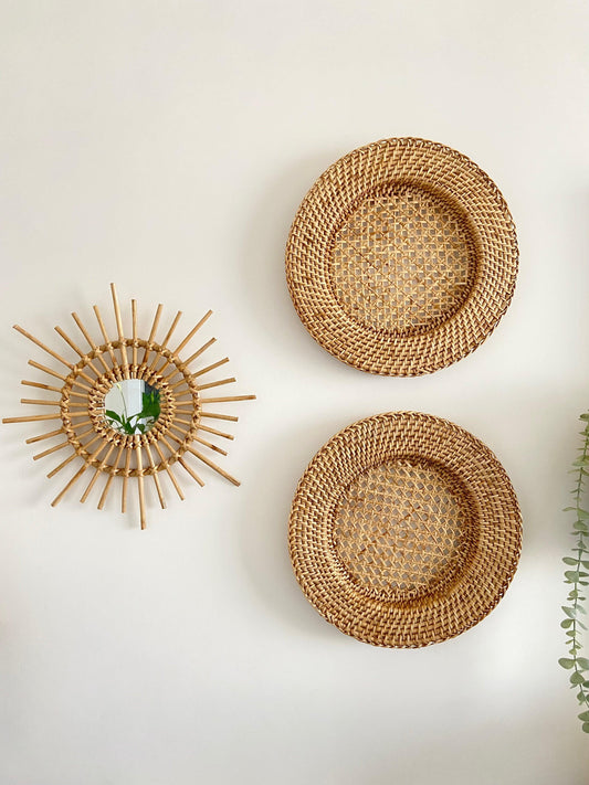 Round Rattan Charger/Placemat/Tray - Staple East